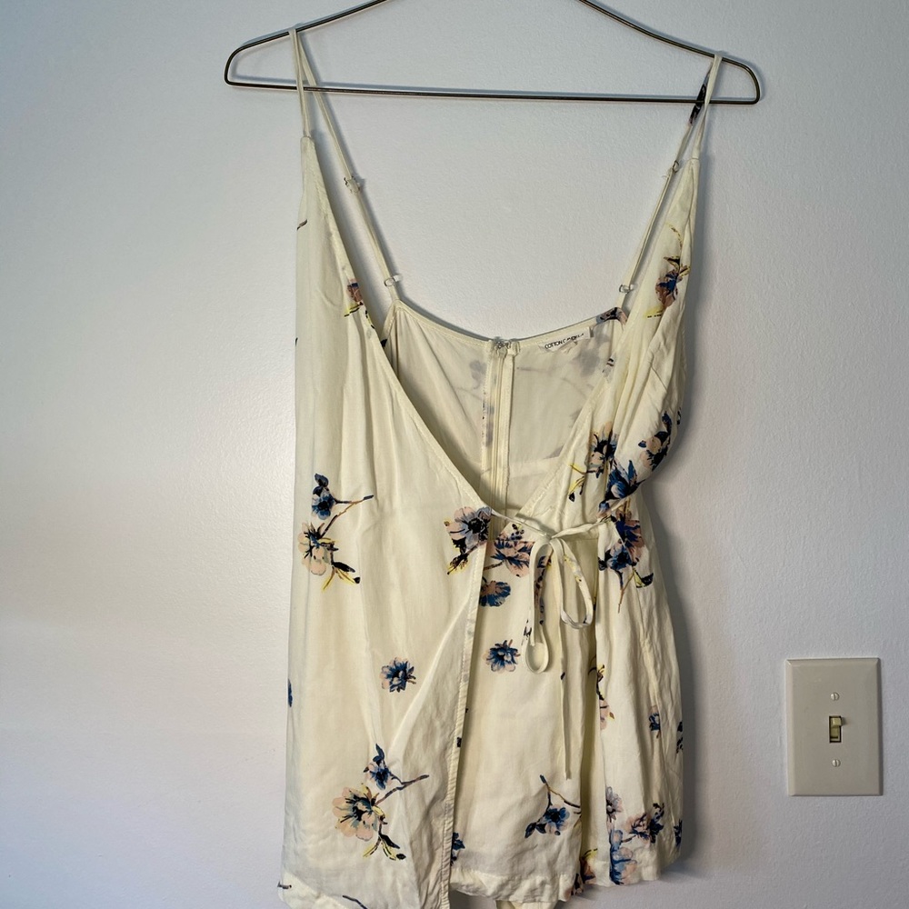 Romper with wrap skirt